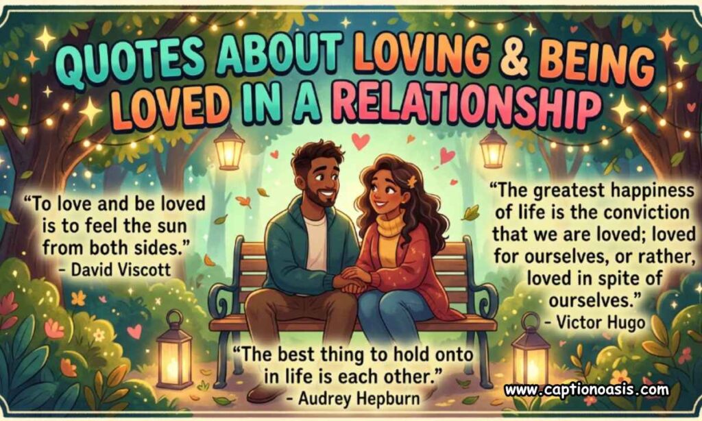Quotes About Loving and Being Loved in a Relationship
