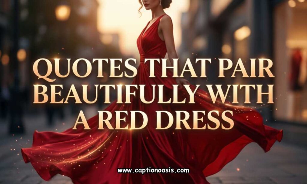 Quotes That Pair Beautifully with a Red Dress