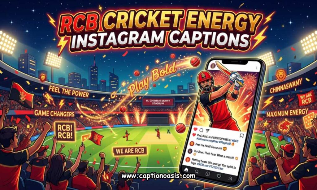 RCB Cricket Energy Instagram Captions