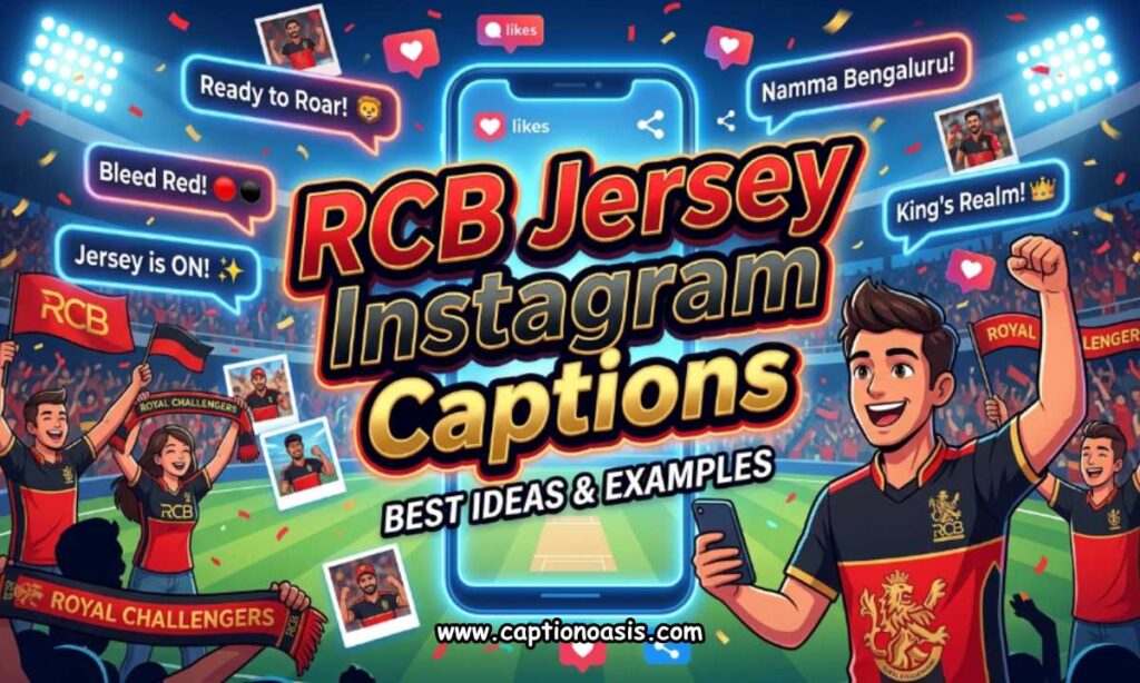 RCB Jersey Instagram Captions