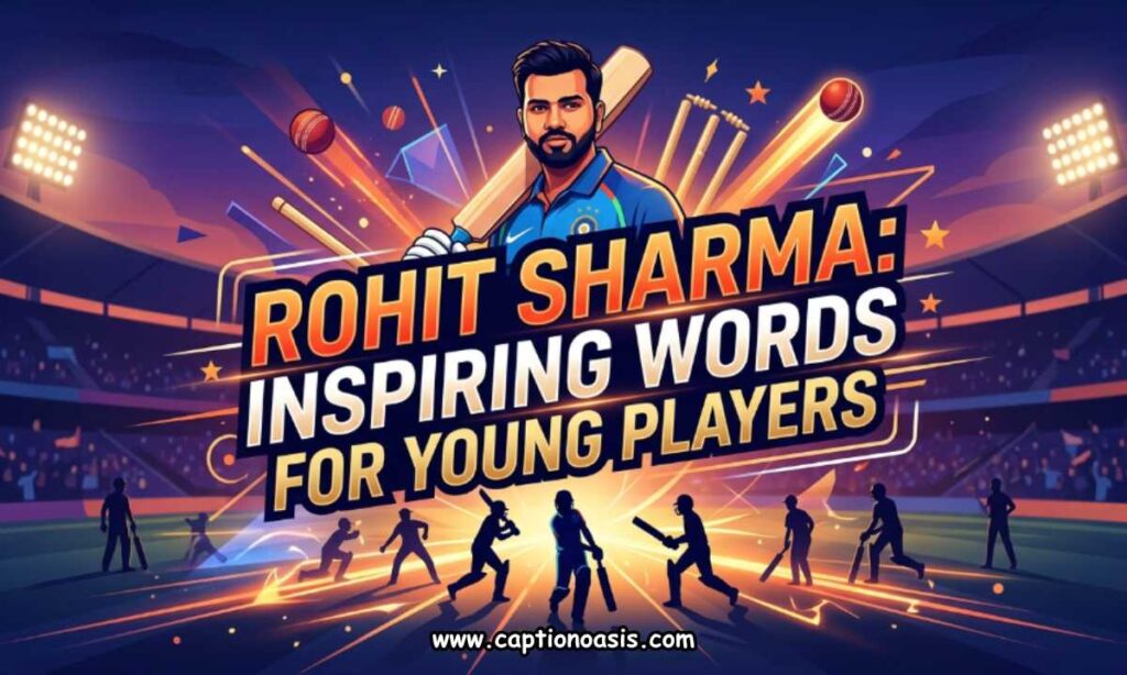 Rohit Sharma Inspiring Words for Young Players