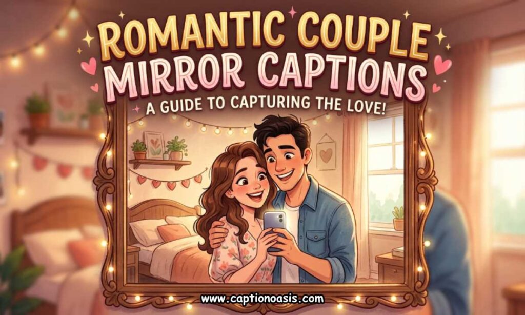 Romantic Couple Mirror Captions