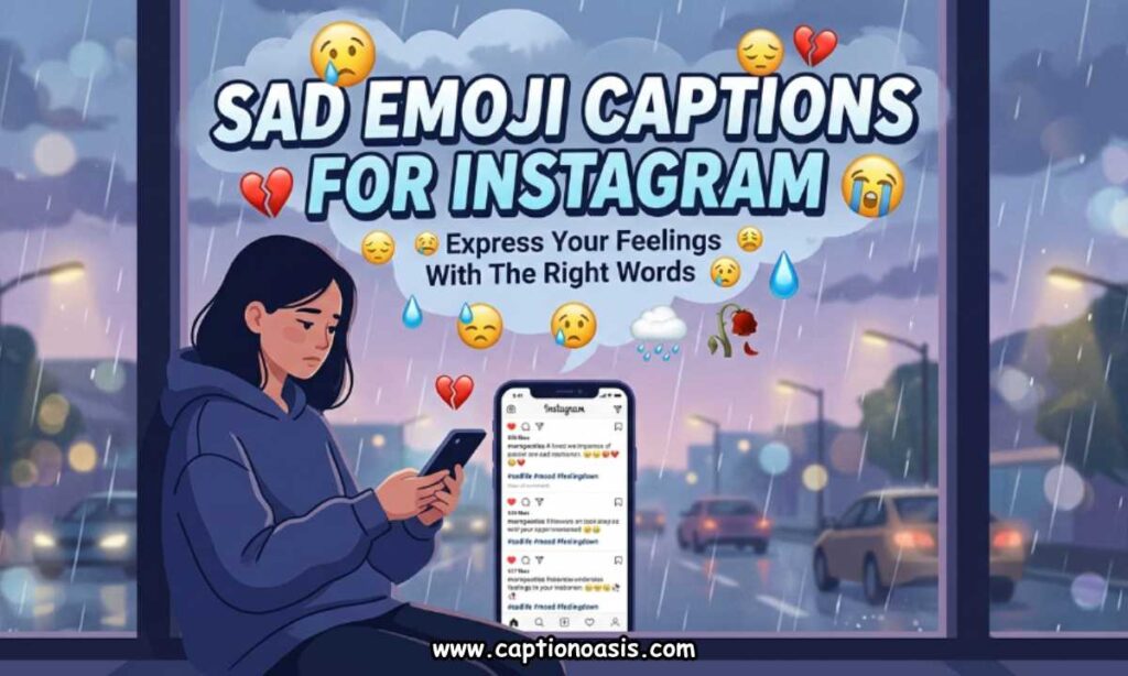 Sad Emoji Captions for Instagram