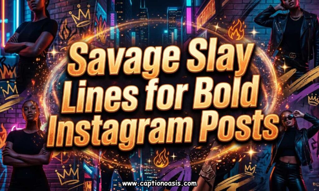 Savage Slay Lines for Bold Instagram Posts