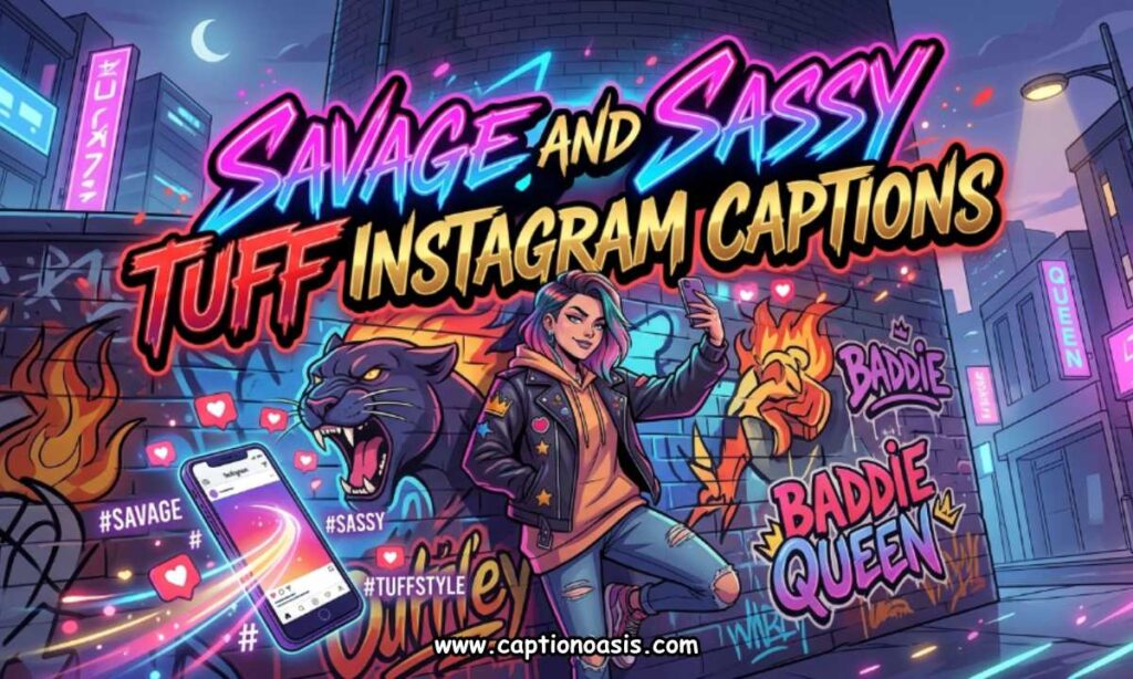 Savage and Sassy Tuff Instagram Captions