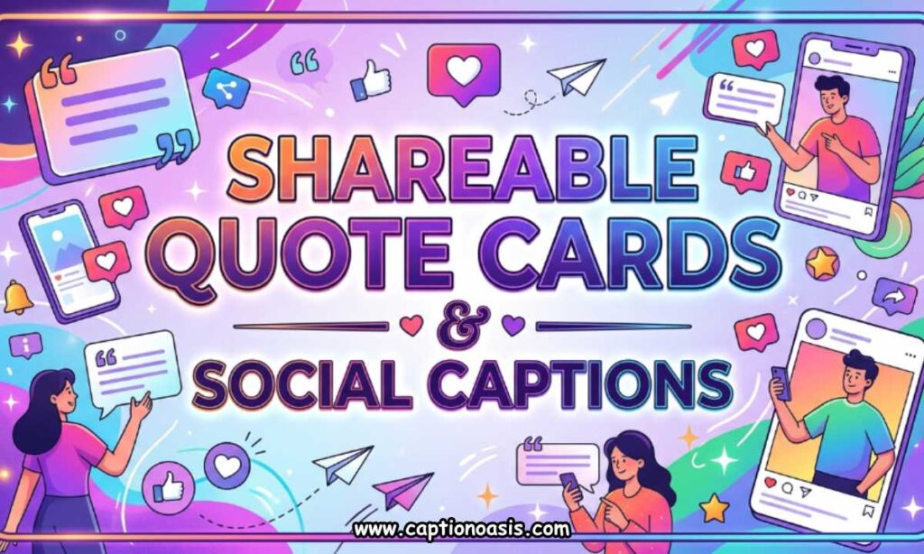 Shareable Quote Cards and Social Captions