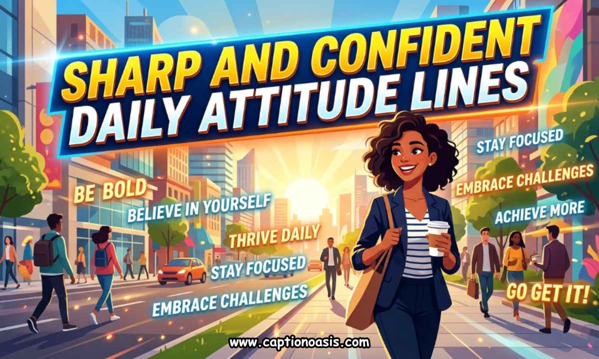 Sharp and Confident Daily Attitude Lines