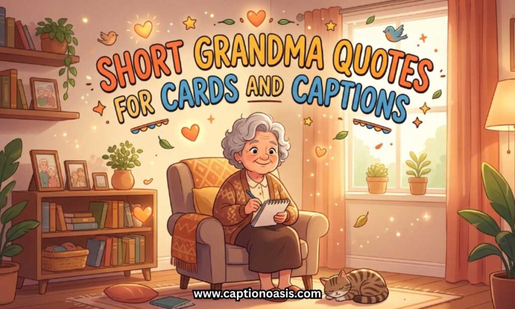 Short Grandma Quotes for Cards and Captions
