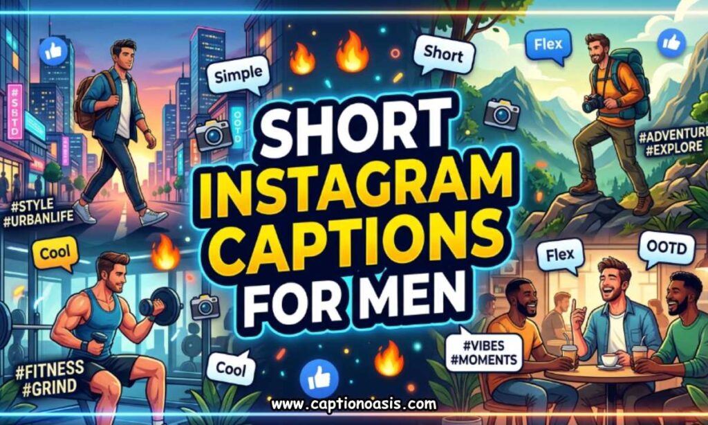 Short Instagram Captions for Men