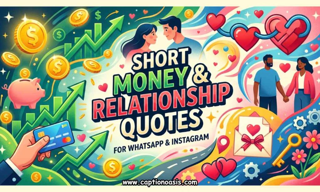 Short Money and Relationship Quotes for WhatsApp & Instagram