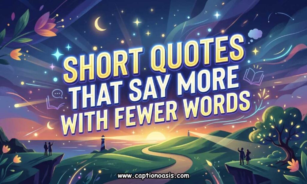 Short Quotes That Say More with Fewer Words