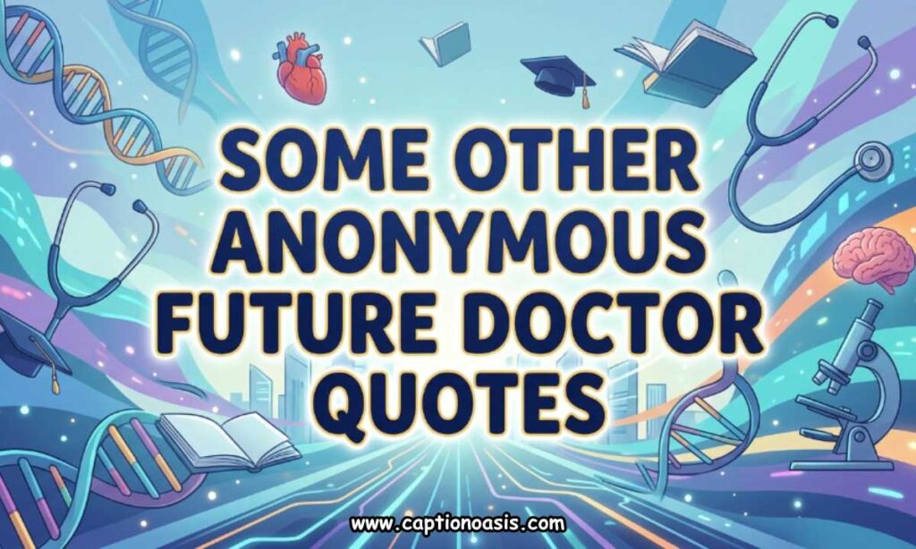 Some Other Anonymous Future Doctor Quotes