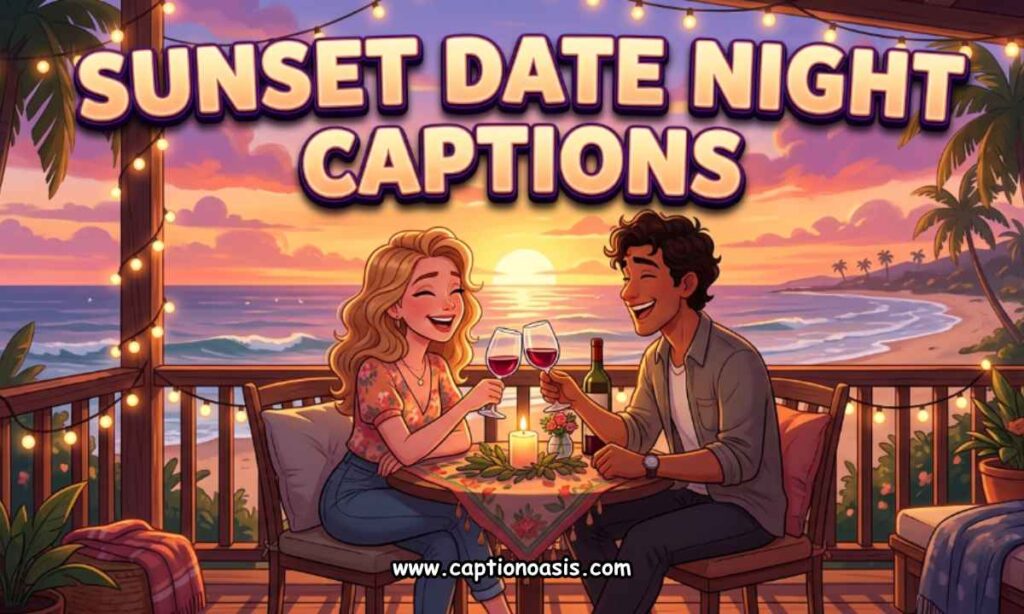Sunset Date Night Captions