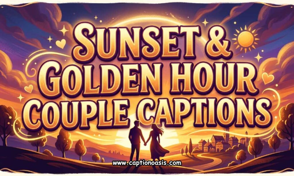 Sunset & Golden Hour Couple Captions