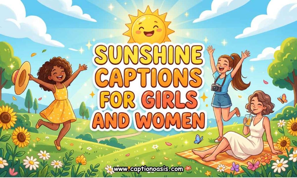 Sunshine Captions for Girls and Women