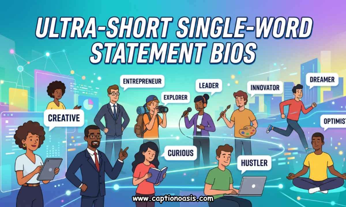 Ultra-Short Single-Word Statement Bios