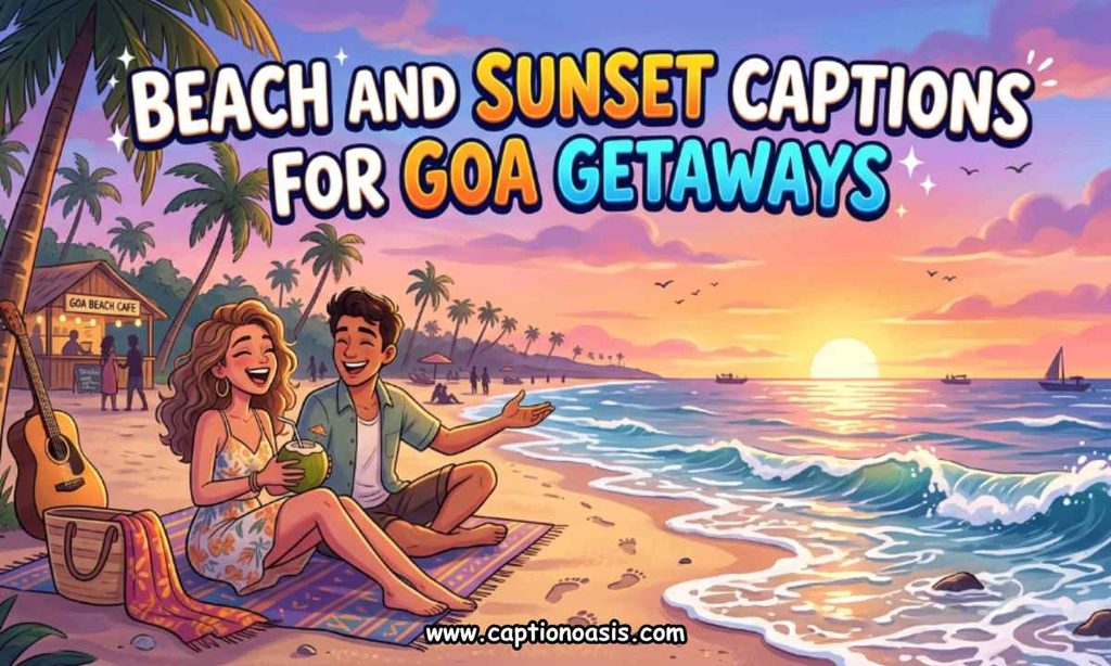 Beach and Sunset Captions for Goa Getaways