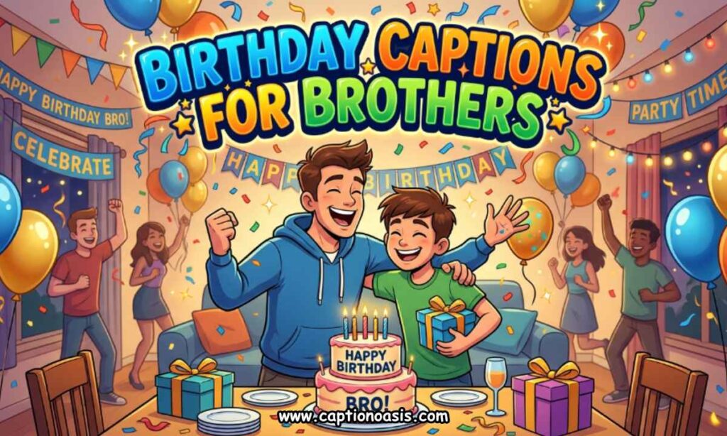 Birthday Captions for Brothers