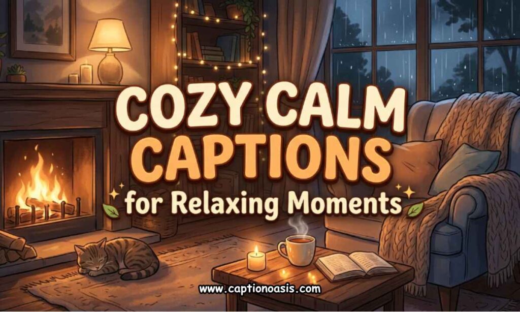 Cozy Calm Captions for Relaxing Moments