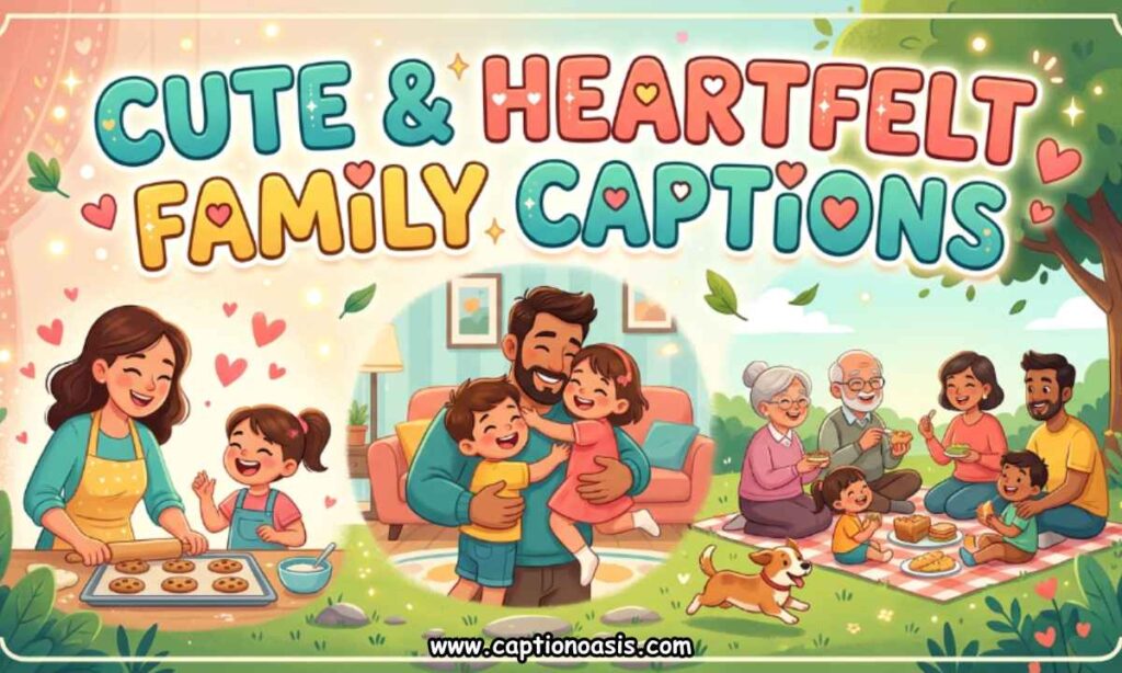 Cute & Heartfelt Family Captions