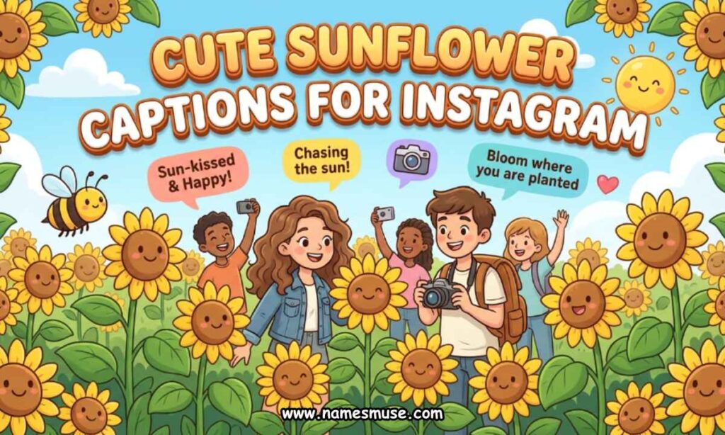 Cute Sunflower Captions for Instagram