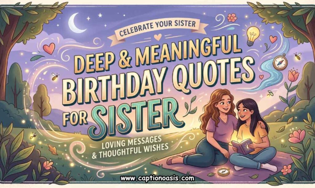 Deep & Meaningful Birthday Quotes for Sister