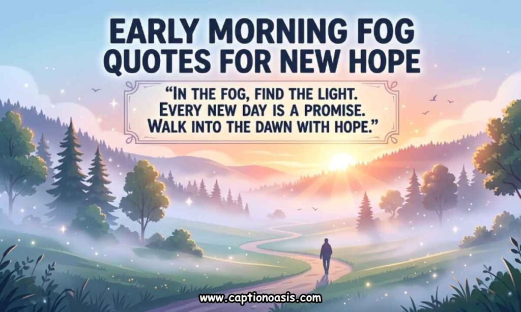 Early Morning Fog Quotes for New Hope