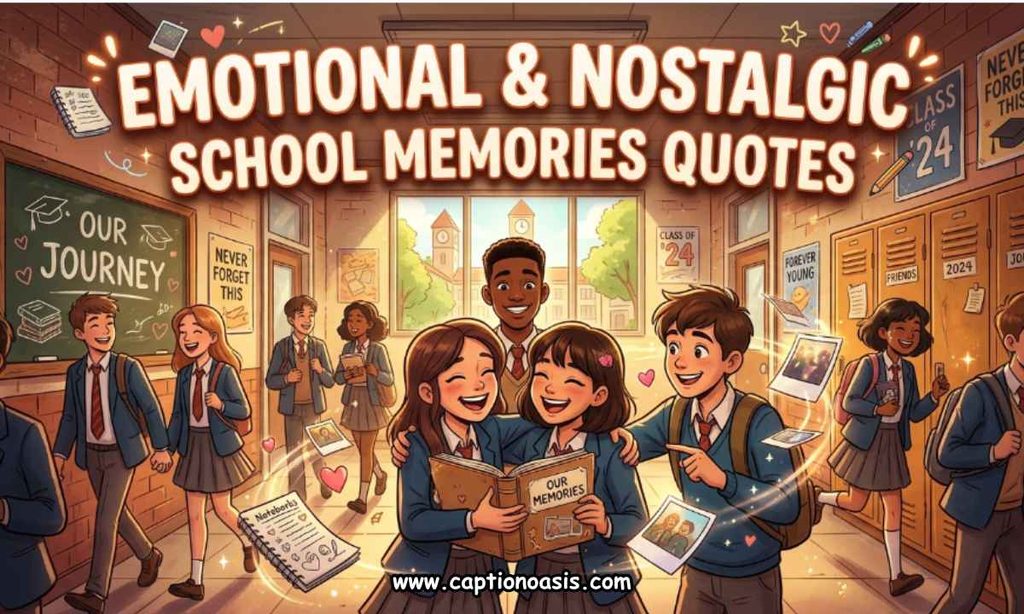Emotional & Nostalgic School Memories Quotes