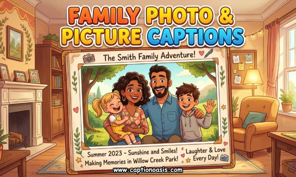 Family Photo & Picture Captions