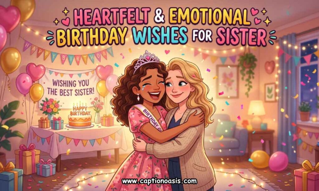Heartfelt & Emotional Birthday Wishes for Sister