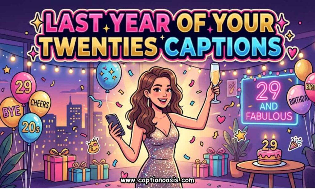 Last Year of Your Twenties Captions
