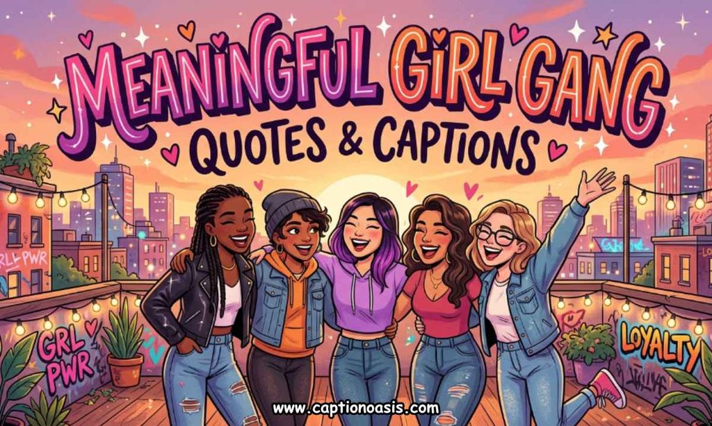 Meaningful Girl Gang Quotes & Captions