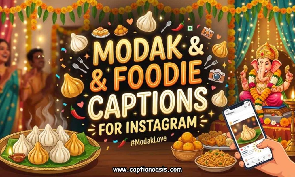 Modak & Foodie Captions for Instagram