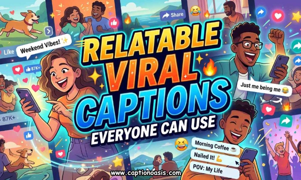 Relatable Viral Captions Everyone Can Use