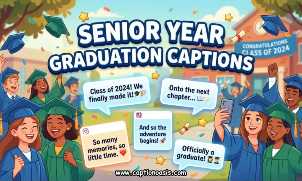 Senior Year Graduation Captions