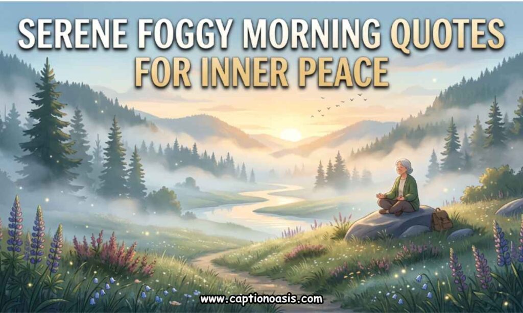 Serene Foggy Morning Quotes for Inner Peace