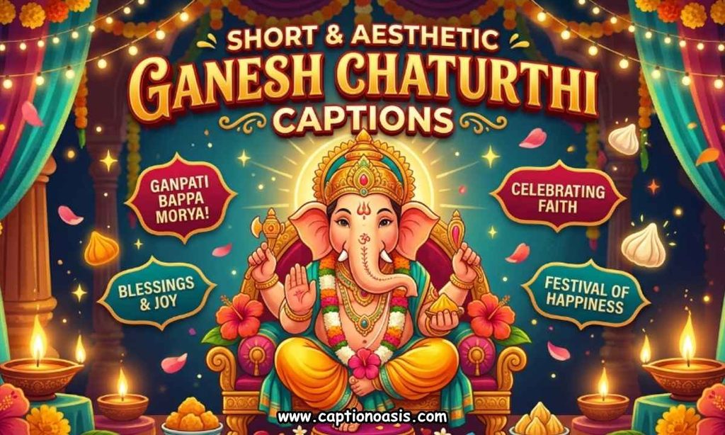 Short & Aesthetic Ganesh Chaturthi Captions