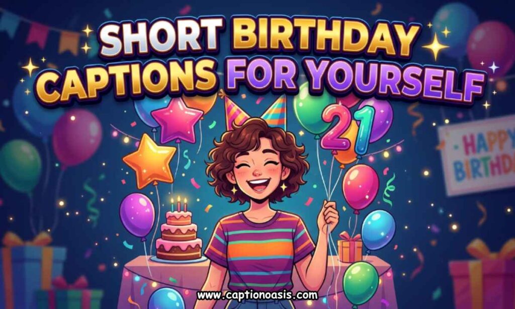 Short Birthday Captions for Yourself