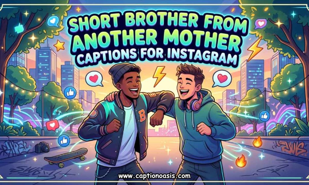 Short Brother From Another Mother Captions for Instagram
