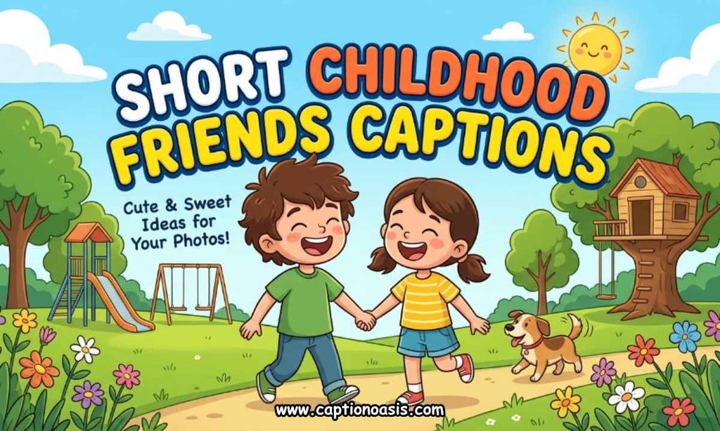 Short Childhood Friends Captions