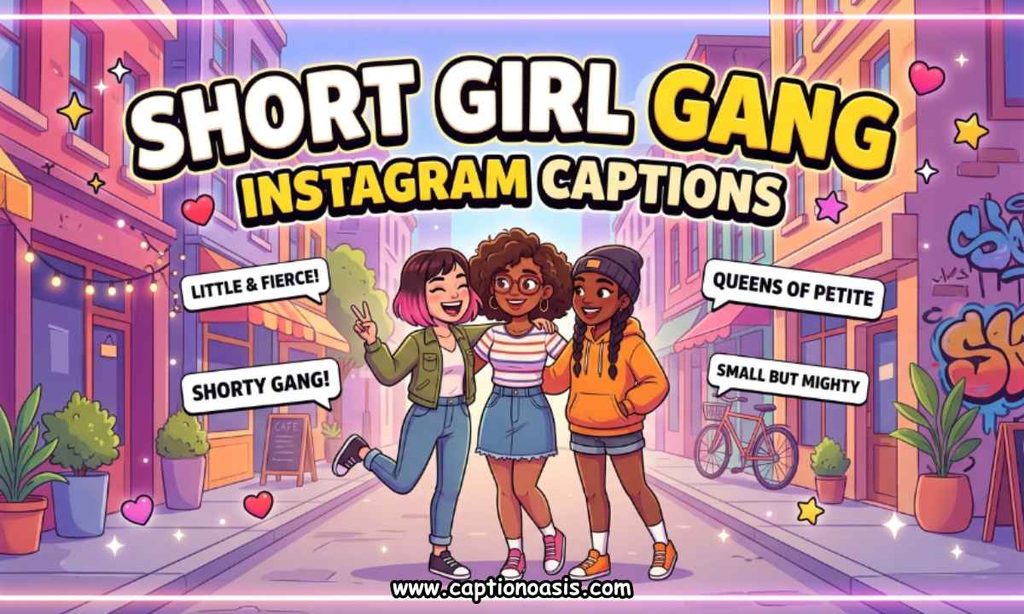 Short Girl Gang Instagram Captions