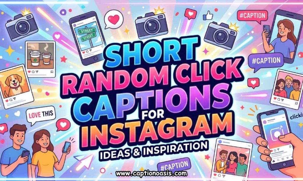 Short Random Click Captions for Instagram