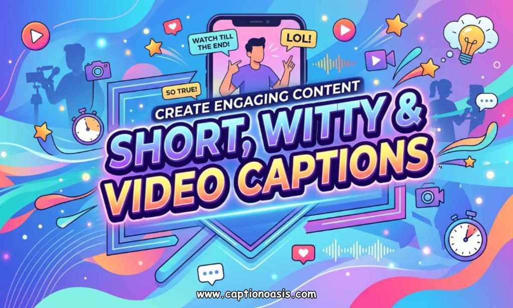 Short, Witty & Video Captions