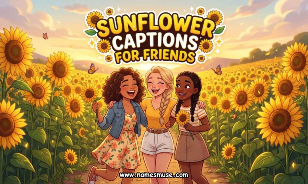 Sunflower Captions for Friends