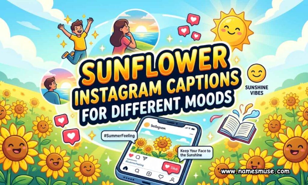 Sunflower Instagram Captions for Different Moods