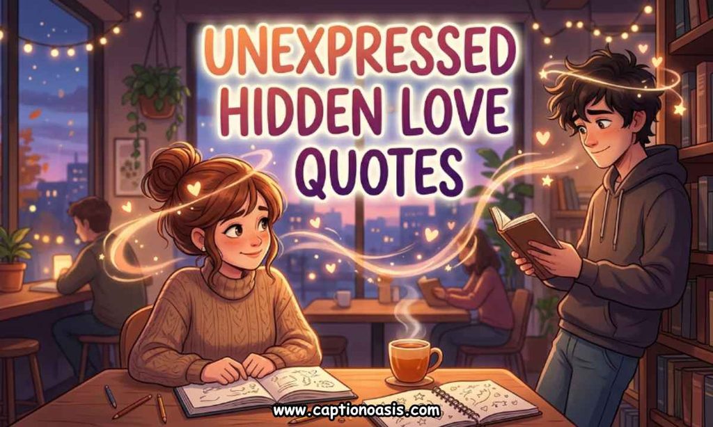 Unexpressed Hidden Love Quotes
