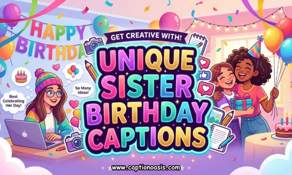 Unique Sister Birthday Captions