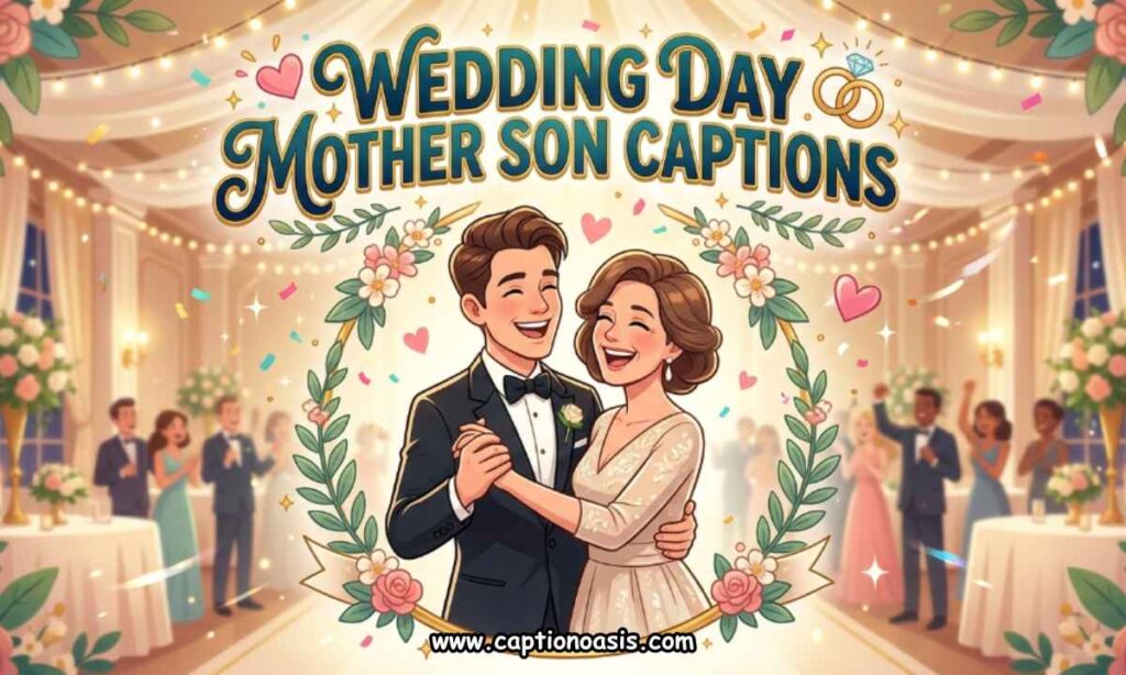 Wedding Day Mother Son Captions