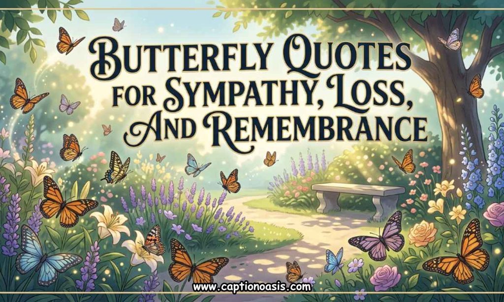 Butterfly Quotes for Sympathy, Loss, and Remembrance