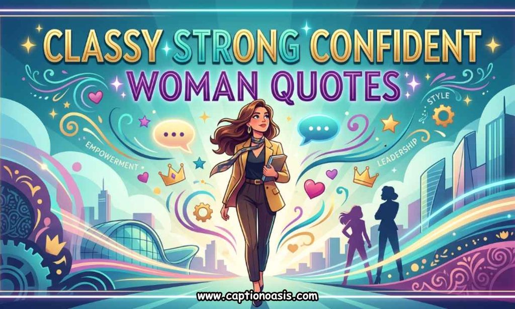 Classy Strong Confident Woman Quotes
